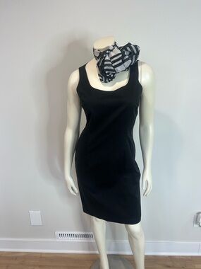 Gorgeous Vintage Sleeveless Black Midi Dress❤️4